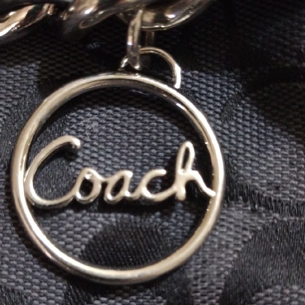 Coach Black Shoulder Bag with Chain Strap - Picture 2 of 4